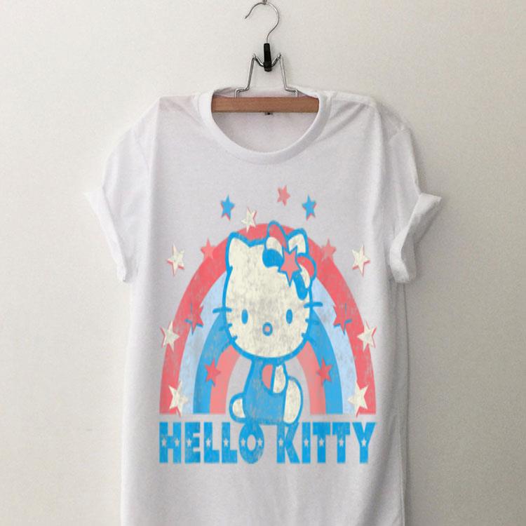 Hello Kitty America USA Rainbow shirt 8
