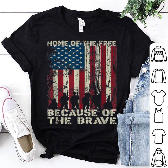 Home Of The Free Because Of The Brave American Flag shirt 9