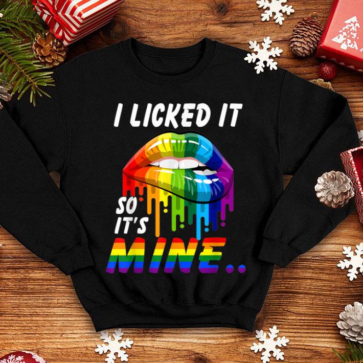I Licked It So It's Mine Rainbow Lip LGBT shirt 12 I Licked It So It's Mine Rainbow Lip LGBT shirt