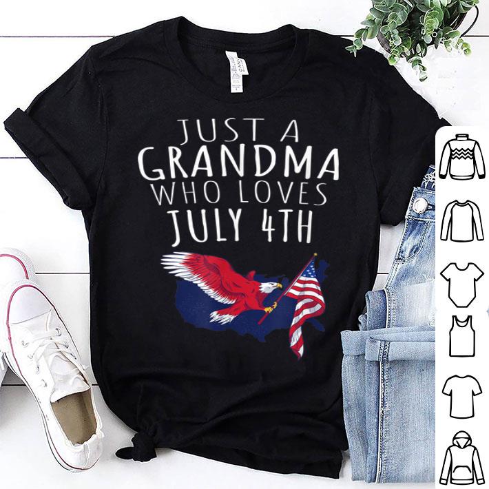 Just A Grandma Who Loves July 4th shirt 9