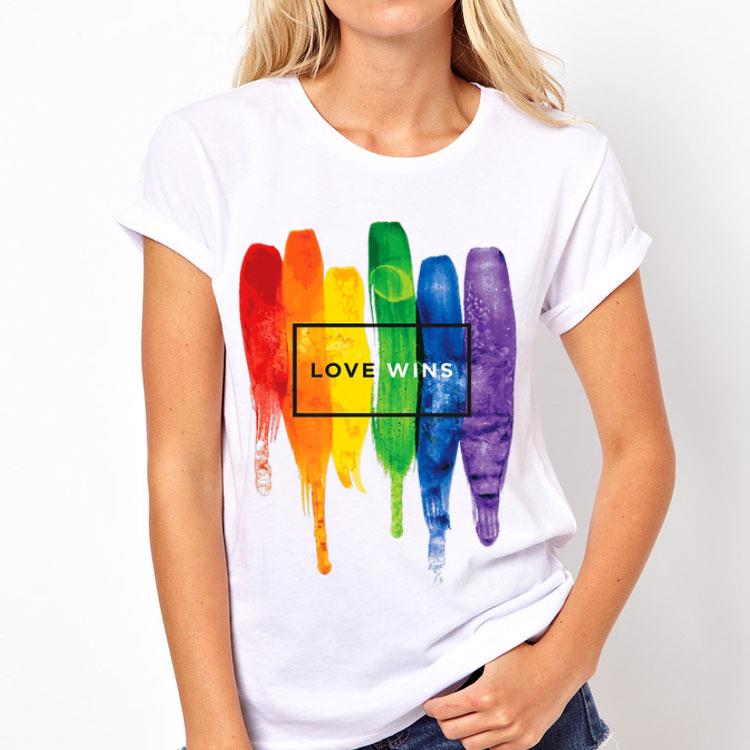 LGBT Love Wins Rainbow Paint Typographic shirt 12 LGBT Love Wins Rainbow Paint Typographic shirt