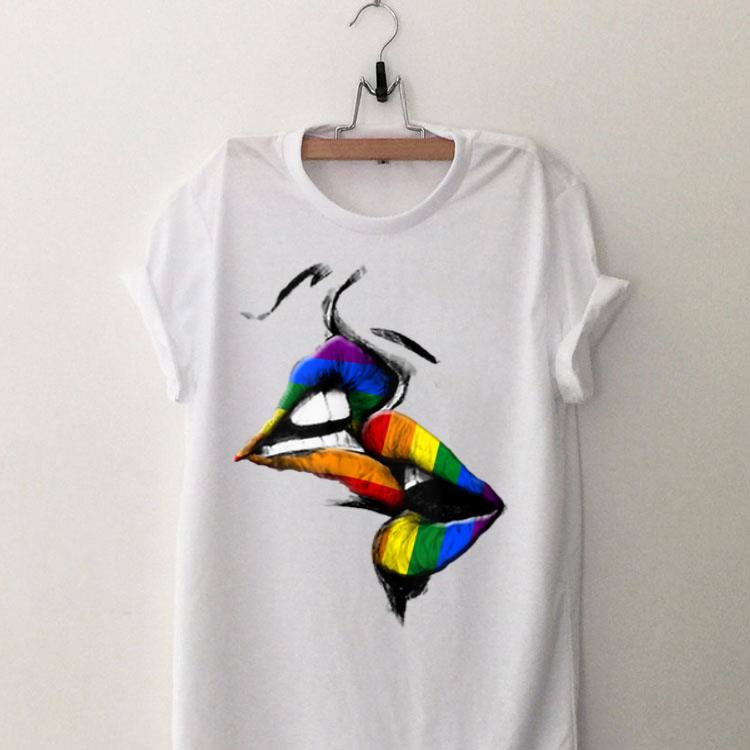 LGBT Rainbow Lip By Lip shirt 8
