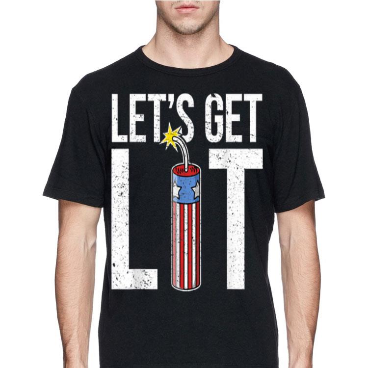 Let's Get Lit Fireworks USA Flag July 4th shirt 12 Let's Get Lit Fireworks USA Flag July 4th shirt