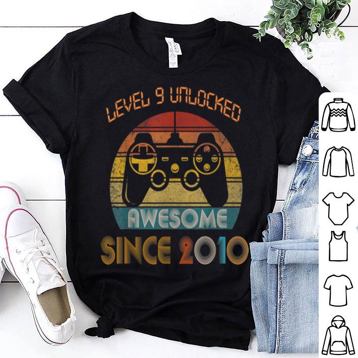 Level 9 Unlocked Awesome Since 2010 Vintage shirt 8