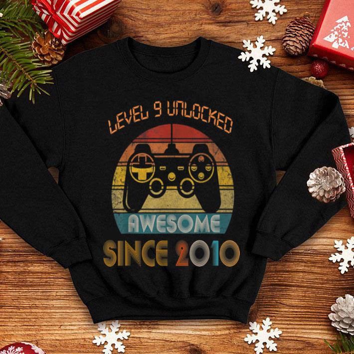 Level 9 Unlocked Awesome Since 2010 Vintage shirt 12 Level 9 Unlocked Awesome Since 2010 Vintage shirt