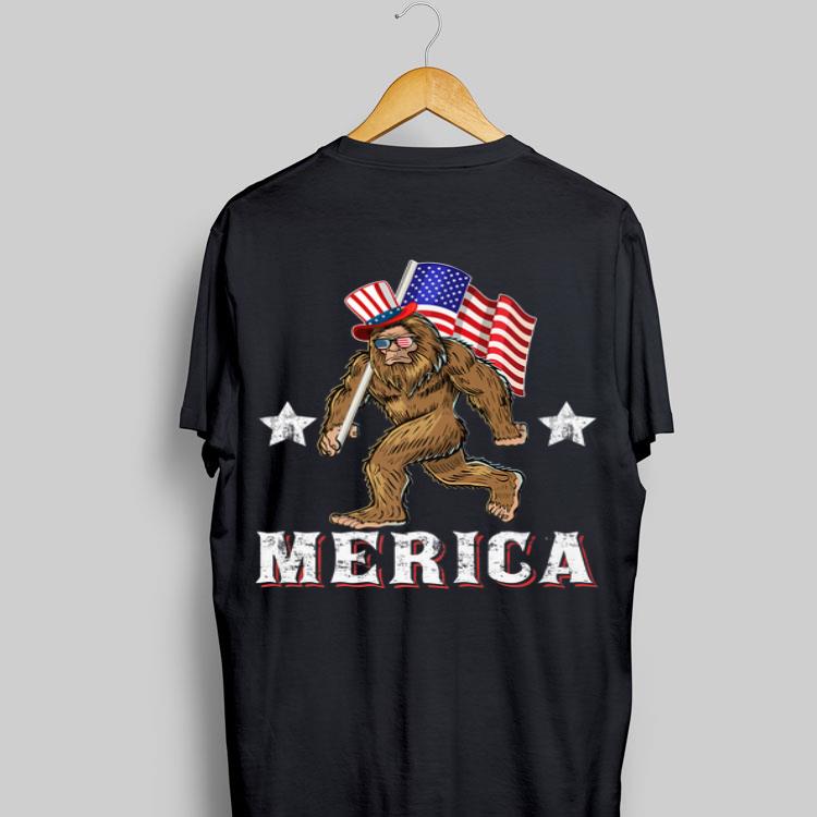 Merica Bigfoot 4th of July American Flag Sasquatch Independence Day shirt 9