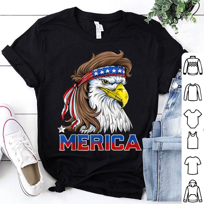 Merica Eagle Mullet 4th of July American Flag shirt 9