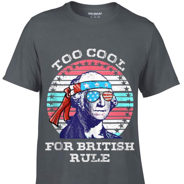 Vintage George Washington Too Cool For British Rule Sunglass American shirt 8
