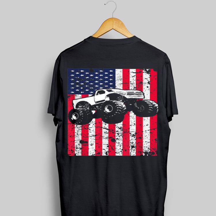 Monster Truck American Flag Racing shirt 8