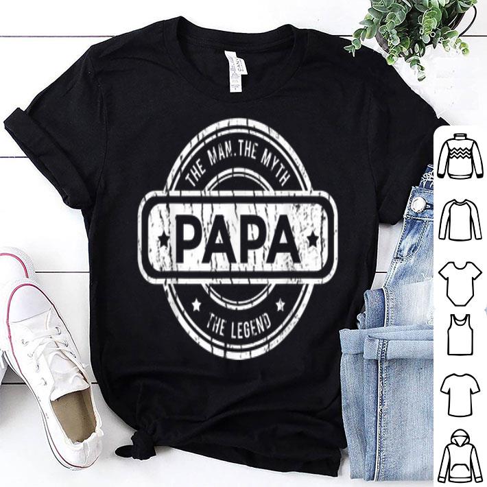 Papa The Man The Myth The Lengend Circel shirt 9