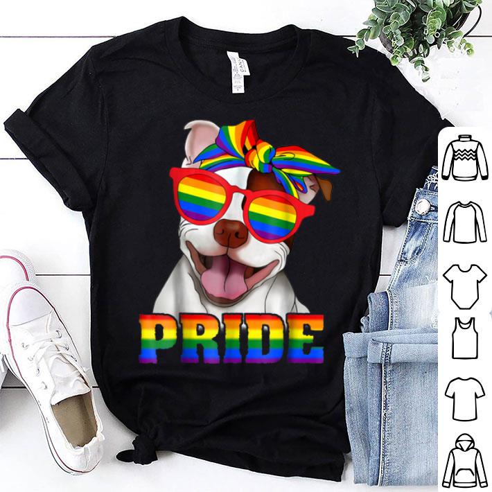 Pit Bull Pride Gay Rainbow Sunglass LGBT shirt 8
