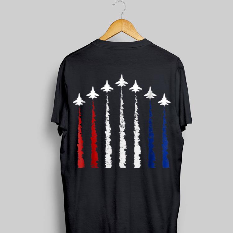 Red White Blue Air Force Flyover Proud American Independence Day shirt 9