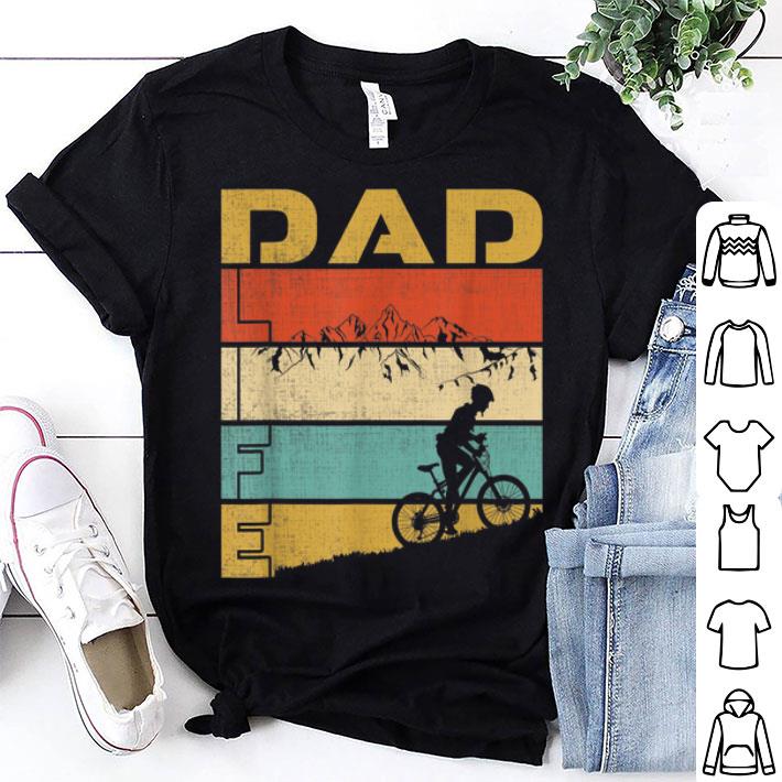 Retro Vintage Best Dad Life Mountain Biking shirt 8