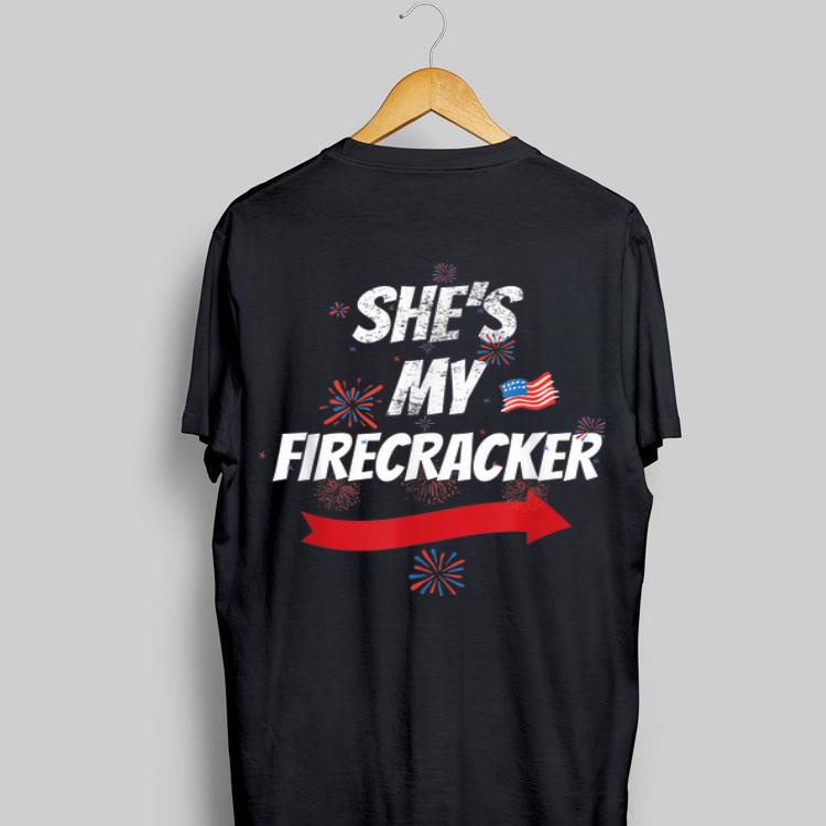 She's My Firecracker Fireworks American Flag 4th Of July Independence Day shirt 9