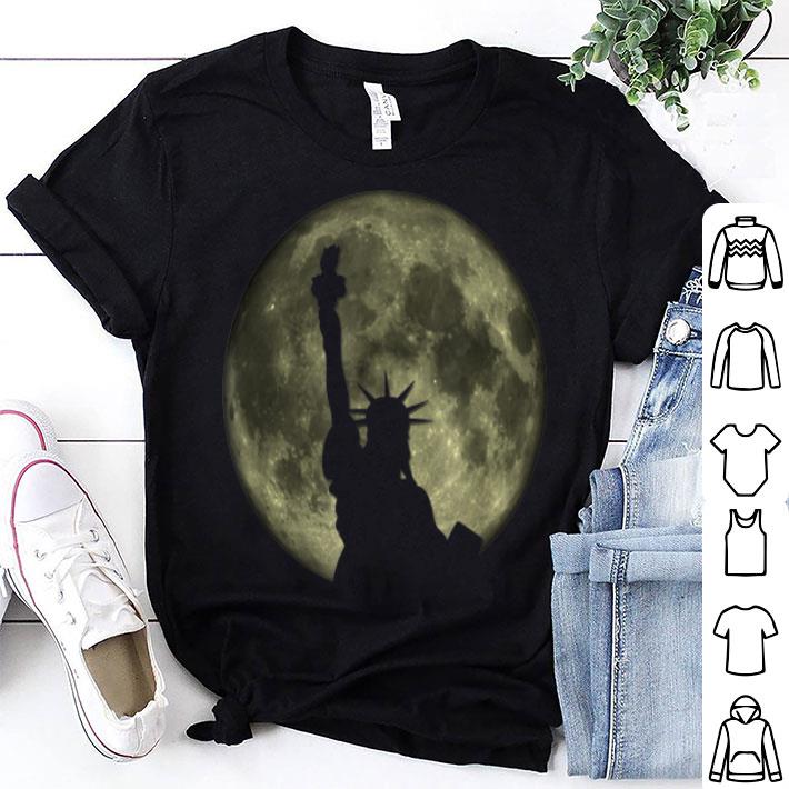 Statue Of Liberty Silhouette Moon shirt 9