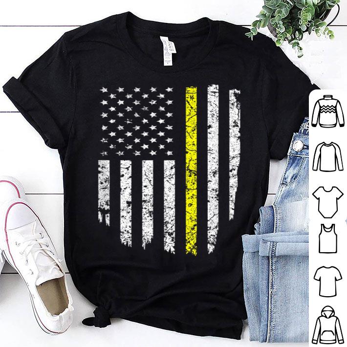 Thin Yellow Line American Flag Dispatchers shirt 9