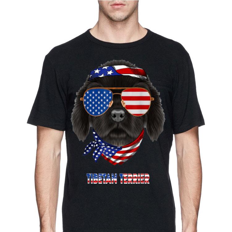 Tibetan Terrier Dog American Flag Sunglass shirt 12 Tibetan Terrier Dog American Flag Sunglass shirt