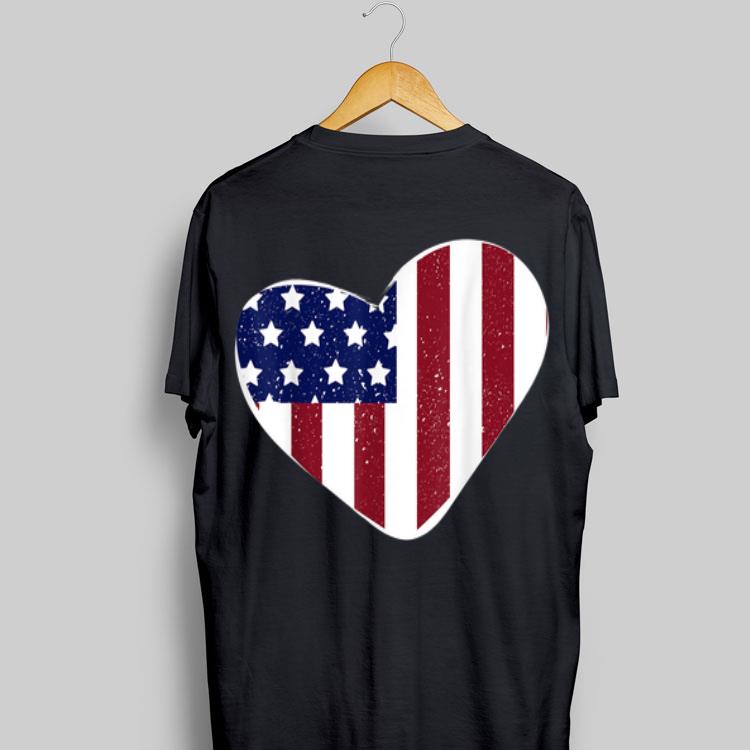 USA Flag Heart 4th of July Independence Day shirt 9