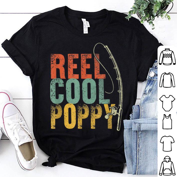 Vintage Reel Cool Poppy Fishing Pole shirt 8