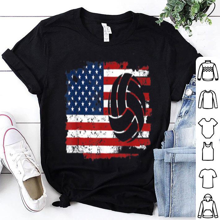 Volleyball American Flag Usa Independence Day shirt 9