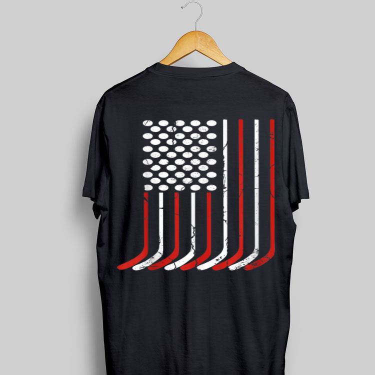 American Flag Hockey Bat 4th Of July Independence Day shirt 8