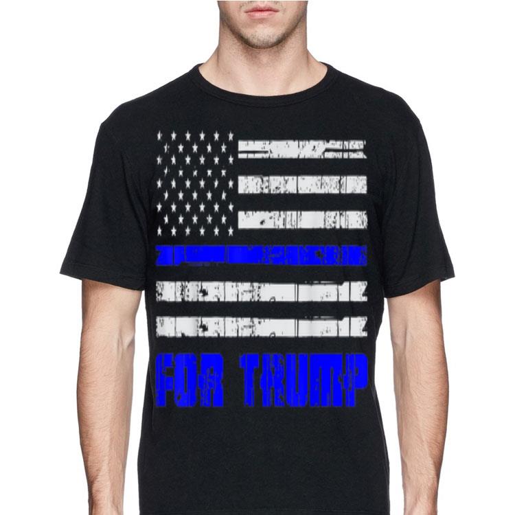 Blue Line USA Flag For Trump shirt 12 Blue Line USA Flag For Trump shirt