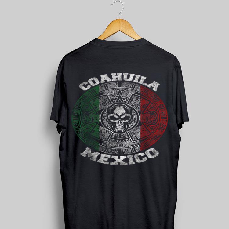 Coahuila Aztec Calendar Mayan Skull Mexican shirt 8