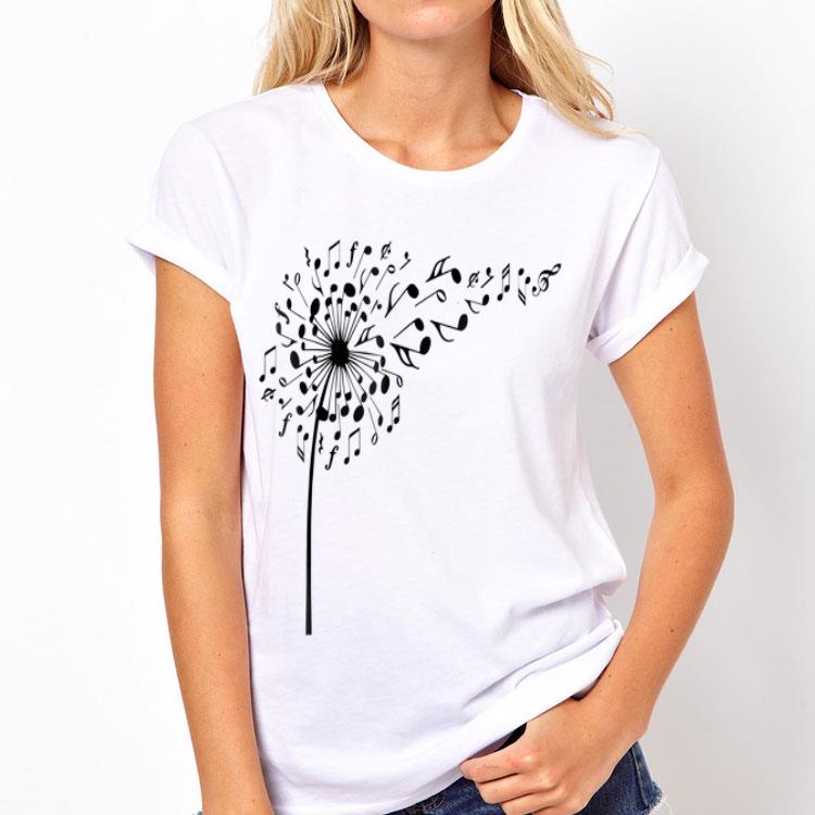Dandelion Music Notes flower shirt 12 Dandelion Music Notes flower shirt