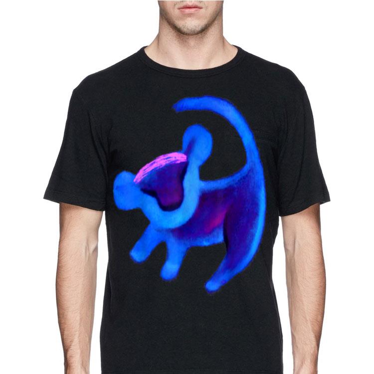Disney Lion King Simba Cave Painting Blue Hue shirt 12 Disney Lion King Simba Cave Painting Blue Hue shirt