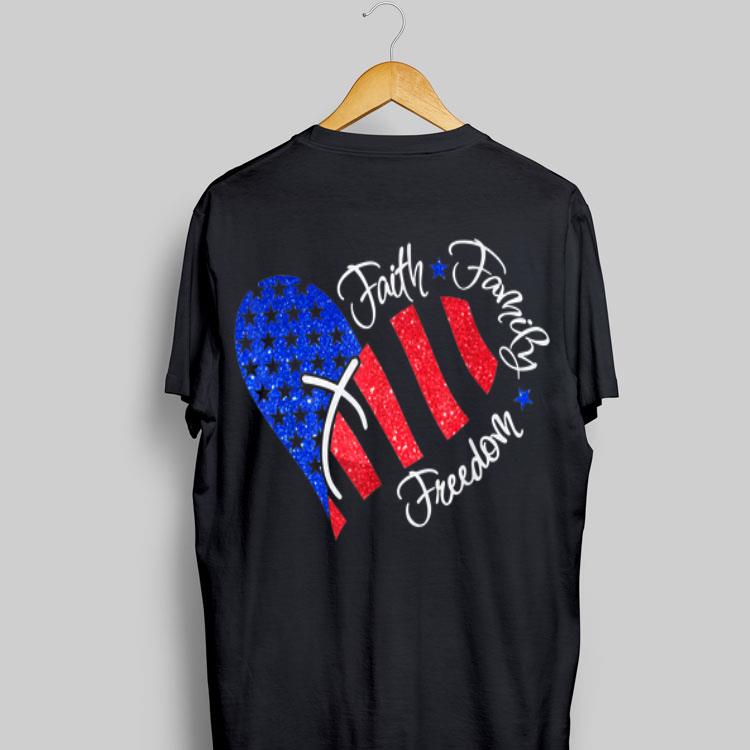 Faith Family Freedom American Heart shirt 8