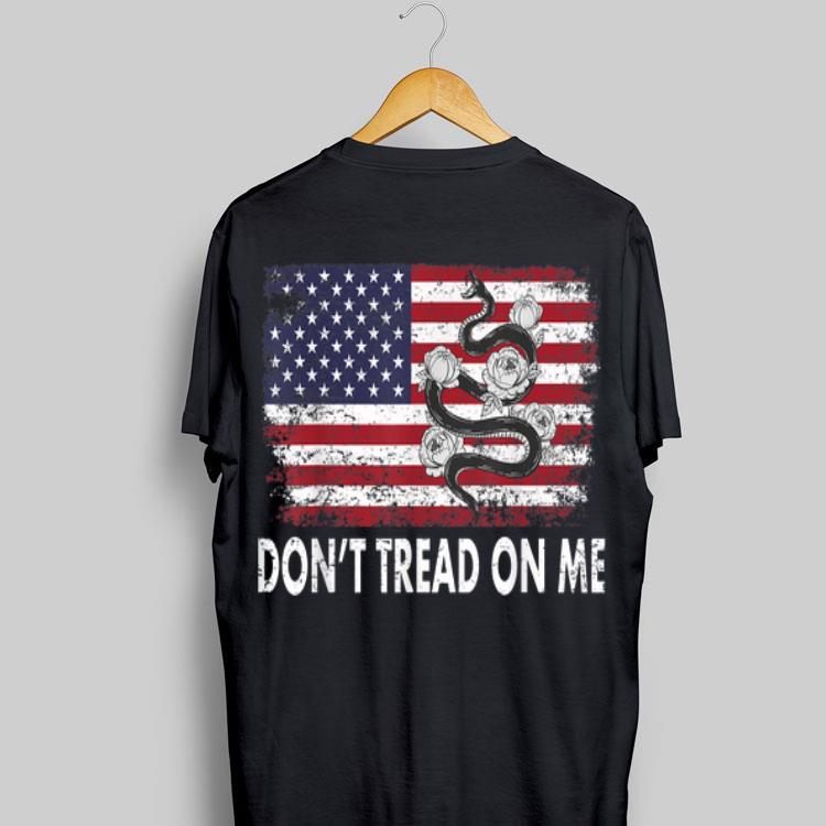 Gadsden Snake Flower don't tread on me American Flag shirt 8