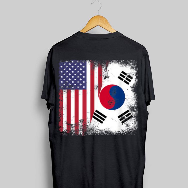 Half South Korean And American Flag shirt 8