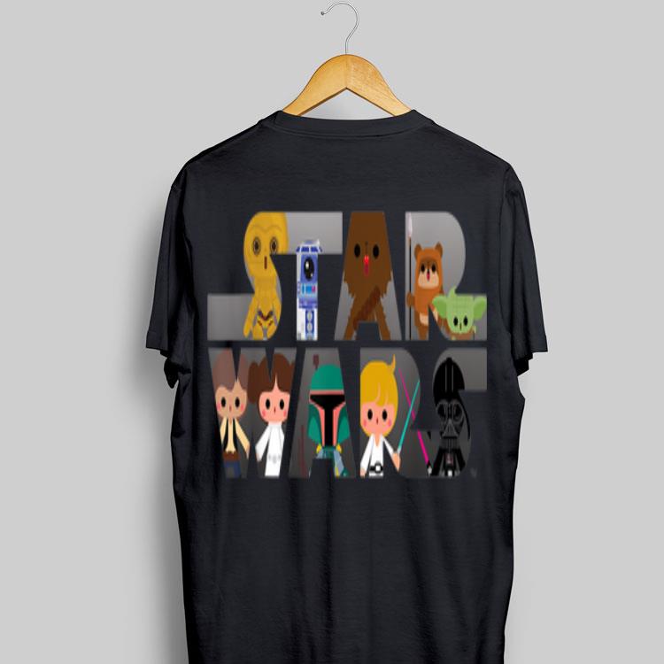 Star Wars Logo Kawaii Multi Character shirt 9