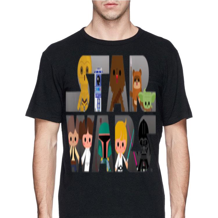 Star Wars Logo Kawaii Multi Character shirt 12 Star Wars Logo Kawaii Multi Character shirt