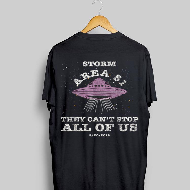 Storm Area 51 They Can't Stop All Of Us UFO shirt 8