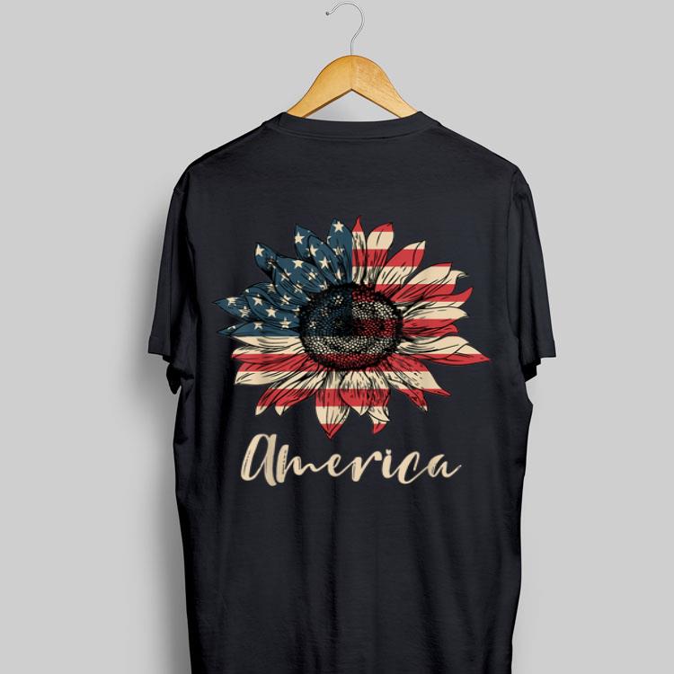 Sunflower American Flag 4th Of July Independence Day shirt 8