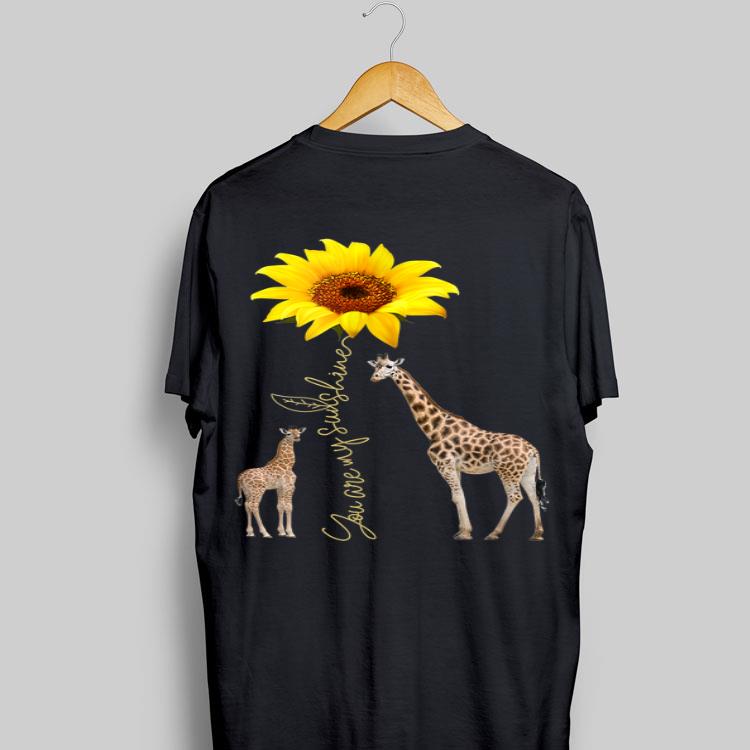 Sunflower You are my sunshine Giraffe shirt 8
