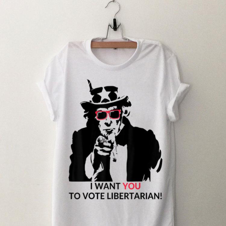 Uncle Sam Vote Libertarian Political Red Sunglass shirt 8