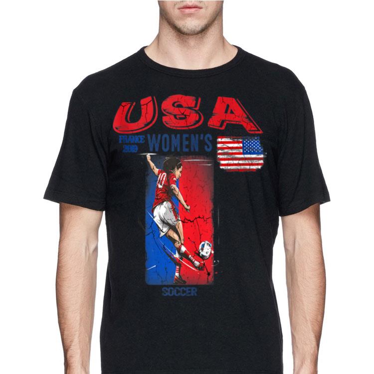 Usa Women Soccer France 2019 American Flag Rabona Skill shirt 12 Usa Women Soccer France 2019 American Flag Rabona Skill shirt