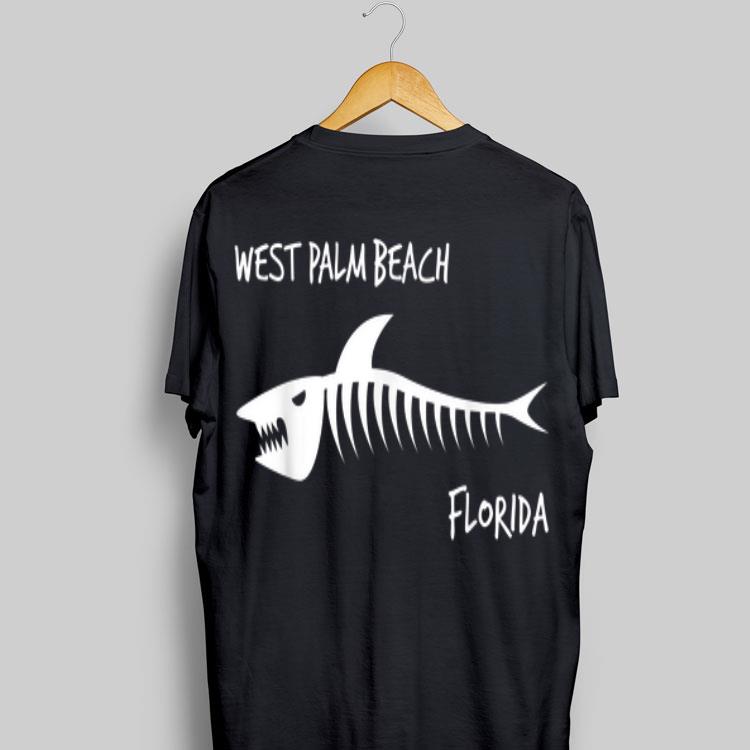 West Palm Beach Florida Shark Skeleton shirt 8