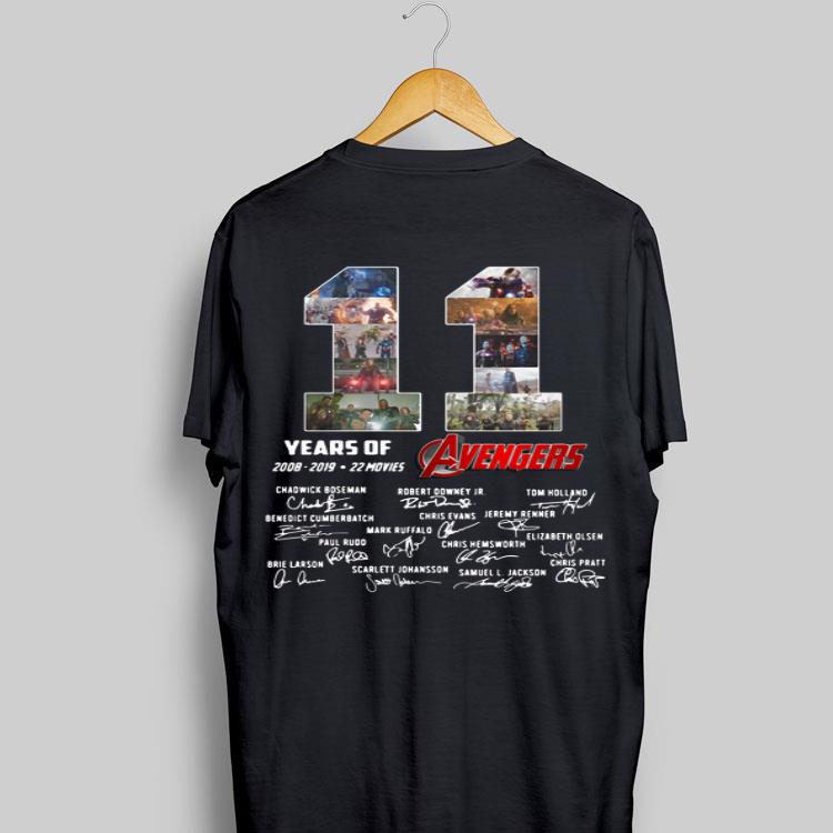 11 years of Avengers 2008 2019 signature shirt 9