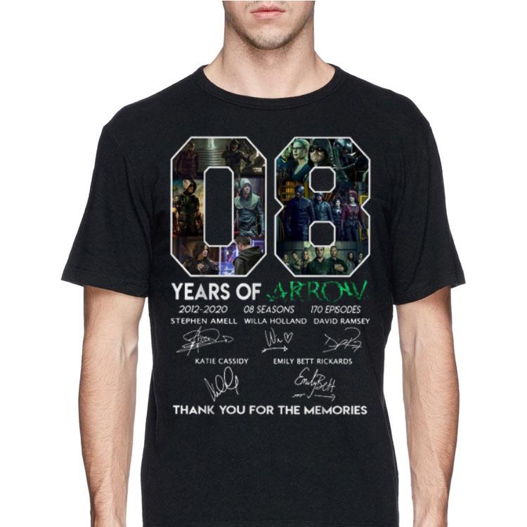 8 Years Of Arrow Thank You For The Memories Signature shirt 12 8 Years Of Arrow Thank You For The Memories Signature shirt