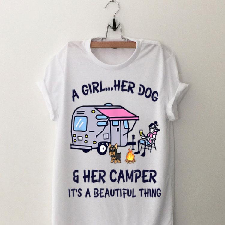 A Girl Her Dog And Her Camper It's A Beautiful Thing shirt 8