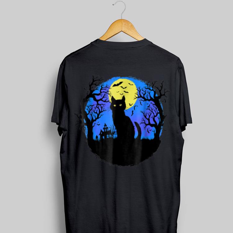 Black Cat at Night Halloween shirt 8