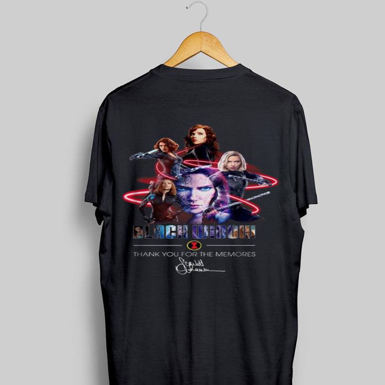 Black Widow Thank Your For The Memories Signature shirt 9