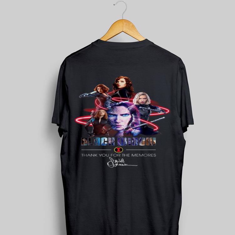 Black Widow Thank Your For The Memories Signature shirt 8