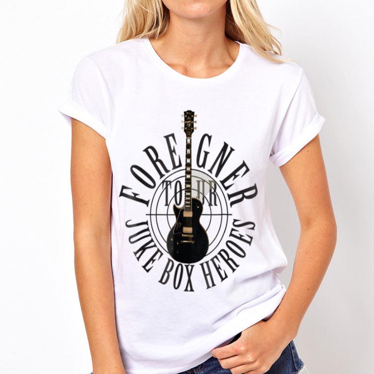 Foreigner Juke Box Heroes Electric Guitar shirt 12 Foreigner Juke Box Heroes Electric Guitar shirt
