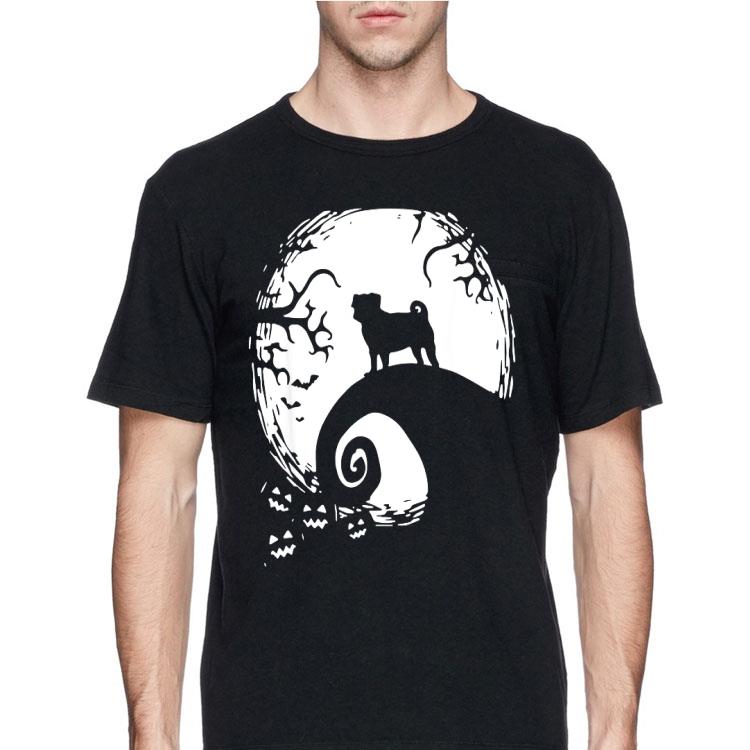 Halloween pug dog and full moon shirt 12 Halloween pug dog and full moon shirt