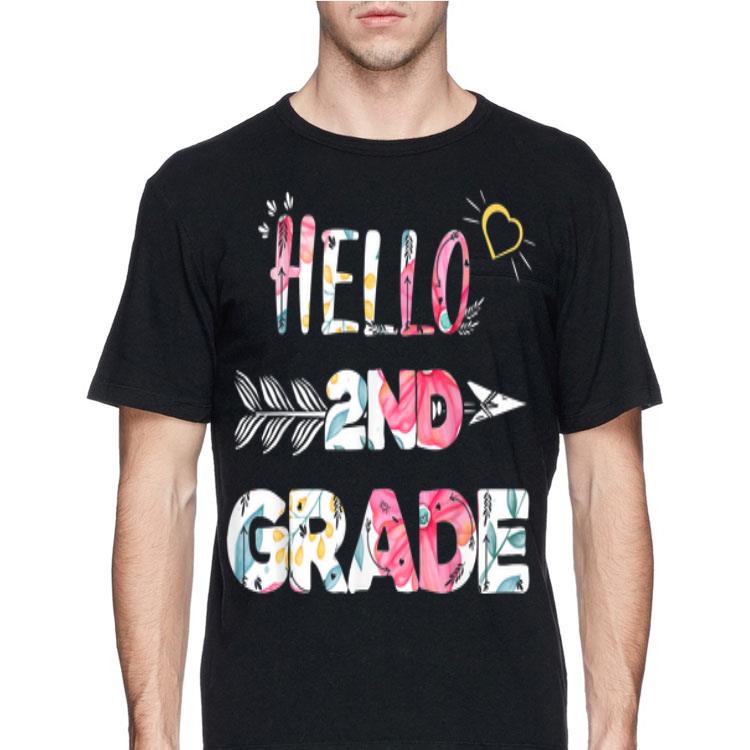 Hello 2nd Grade Back To Shool Floral shirt 12 Hello 2nd Grade Back To Shool Floral shirt