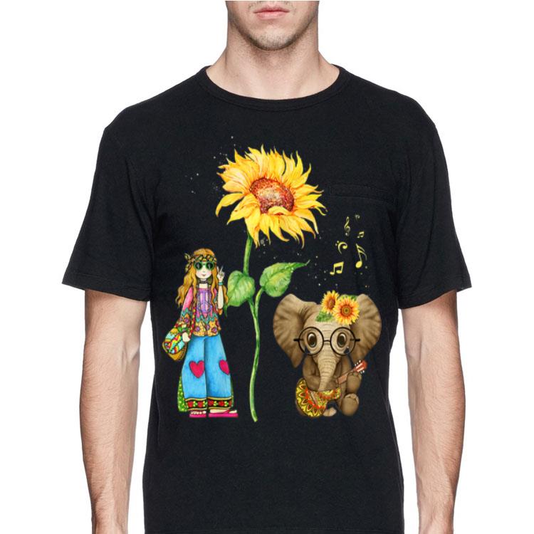 Hippie Girl Sunflower Elephant Guitar shirt 12 Hippie Girl Sunflower Elephant Guitar shirt